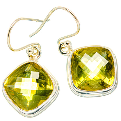 Lemon Quartz Earrings handcrafted by Ana Silver Co - EARR428275 - Photo 2