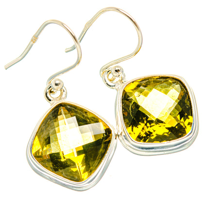 Lemon Quartz Earrings handcrafted by Ana Silver Co - EARR428278 - Photo 2