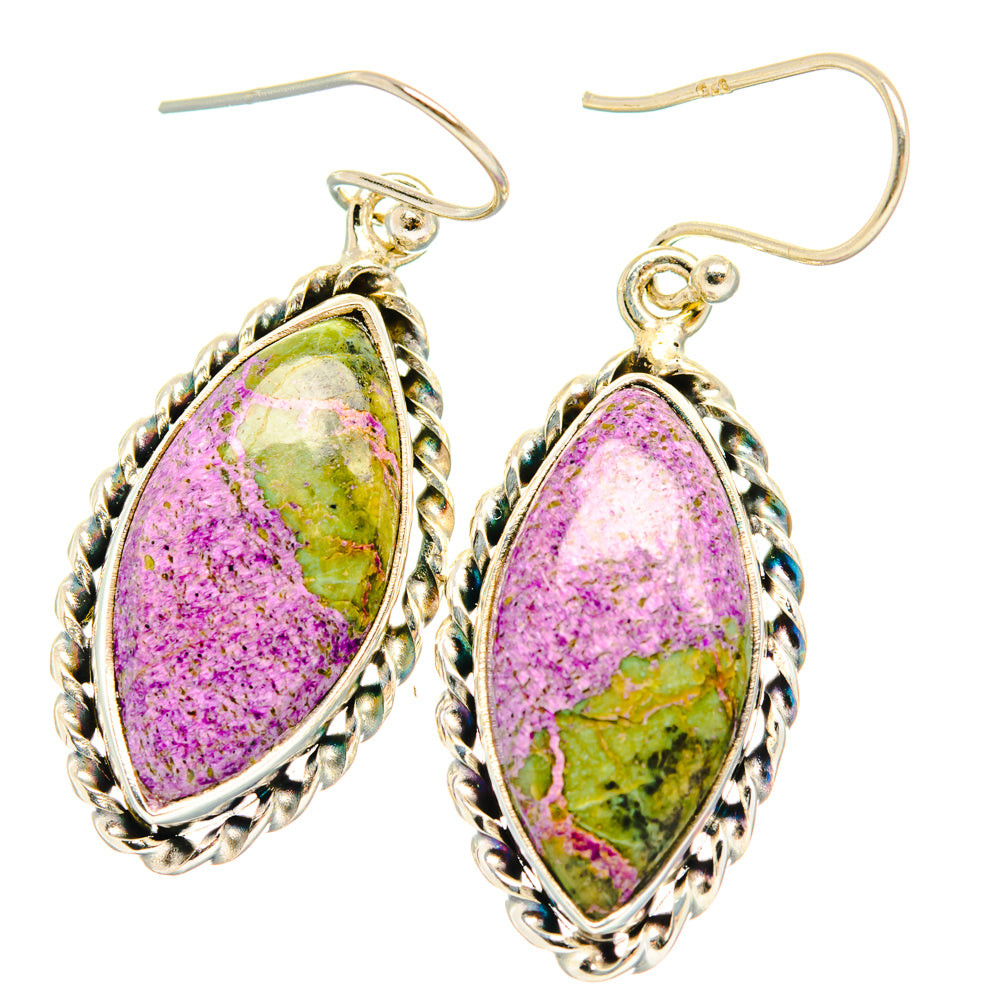 Stichtite Earrings handcrafted by Ana Silver Co - EARR428280 - Photo 2