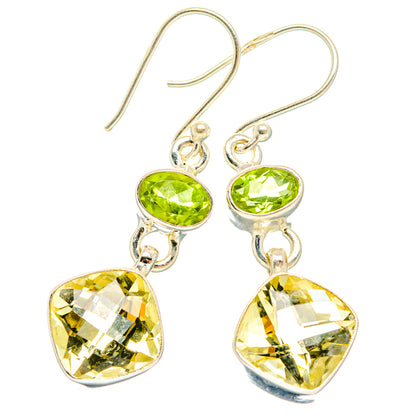Citrine Earrings handcrafted by Ana Silver Co - EARR428281 - Photo 2