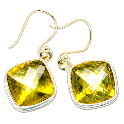 Lemon Quartz Earrings handcrafted by Ana Silver Co - EARR428283 - Photo 2
