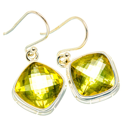 Lemon Quartz Earrings handcrafted by Ana Silver Co - EARR428290 - Photo 2