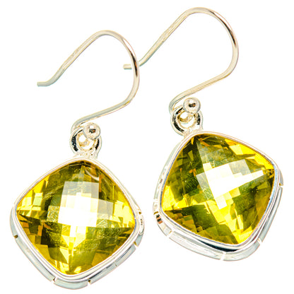 Lemon Quartz Earrings handcrafted by Ana Silver Co - EARR428310 - Photo 2