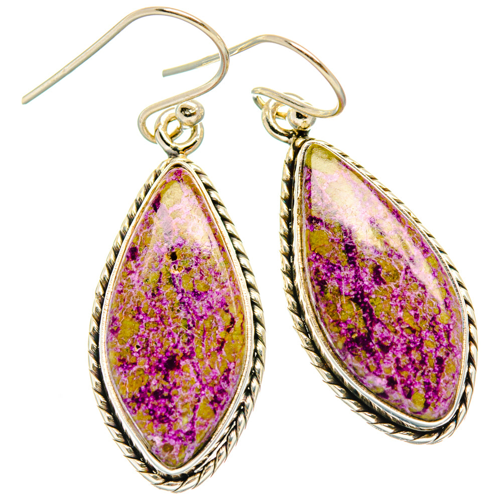 Stichtite Earrings handcrafted by Ana Silver Co - EARR428318 - Photo 2
