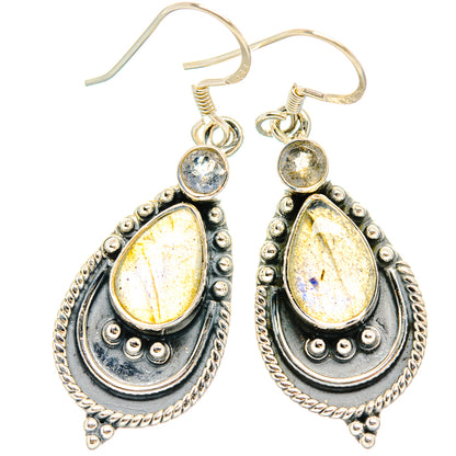 Labradorite Earrings handcrafted by Ana Silver Co - EARR428330 - Photo 2