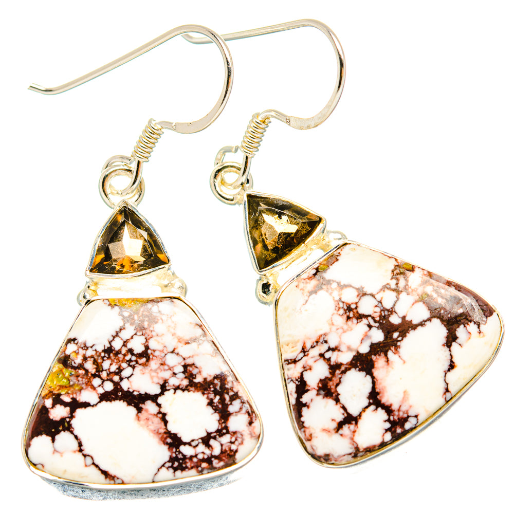 Wild Horse Jasper Earrings handcrafted by Ana Silver Co - EARR428337 - Photo 2