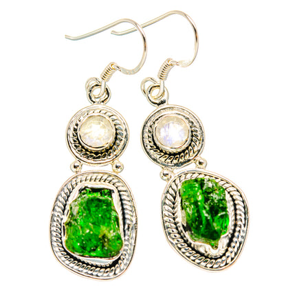Chrome Diopside Earrings handcrafted by Ana Silver Co - EARR428340 - Photo 2