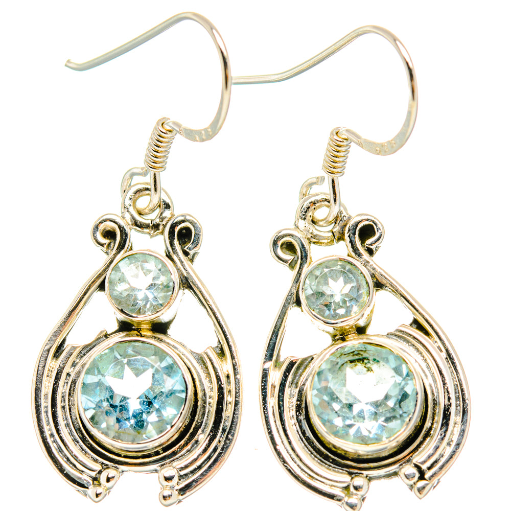 Blue Topaz Earrings handcrafted by Ana Silver Co - EARR428354 - Photo 2