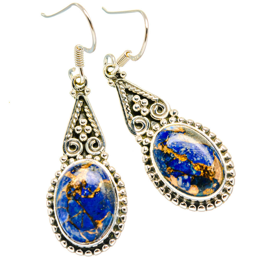 Lapis Lazuli Earrings handcrafted by Ana Silver Co - EARR428358 - Photo 2