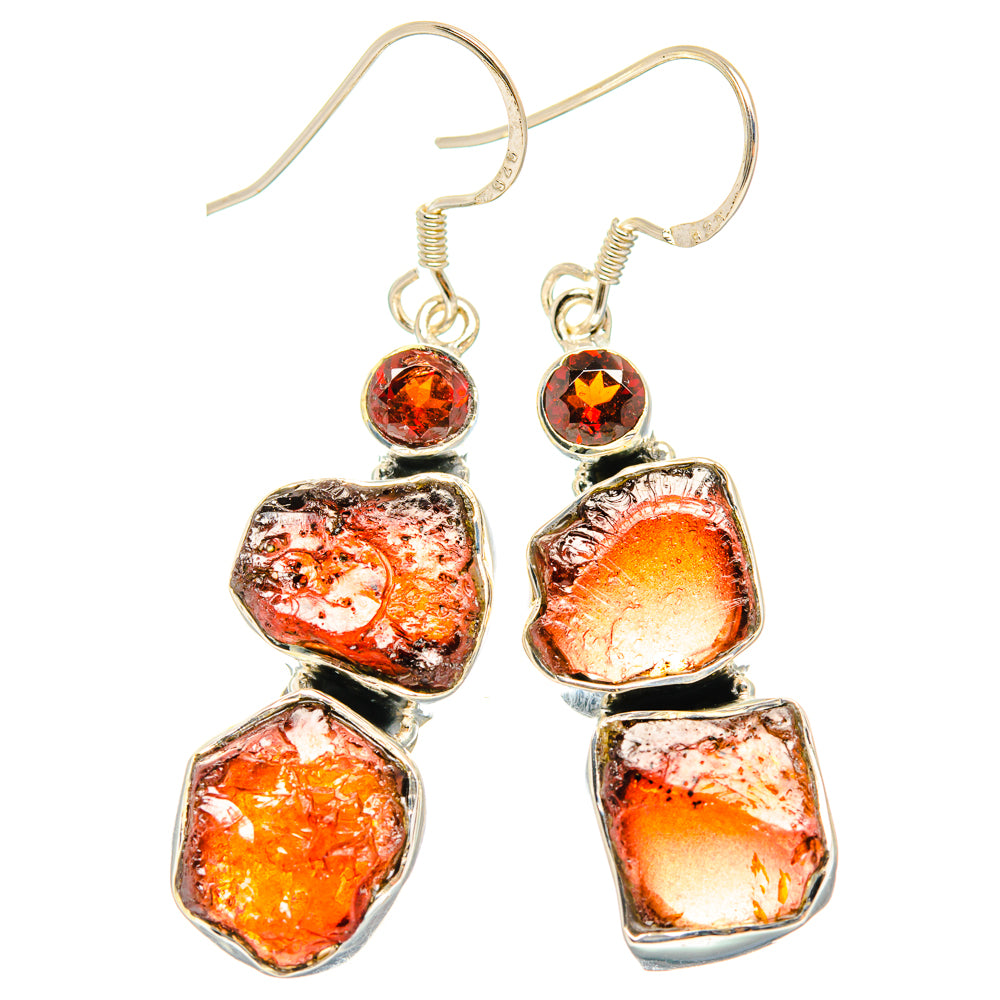 Garnet Earrings handcrafted by Ana Silver Co - EARR428369 - Photo 2