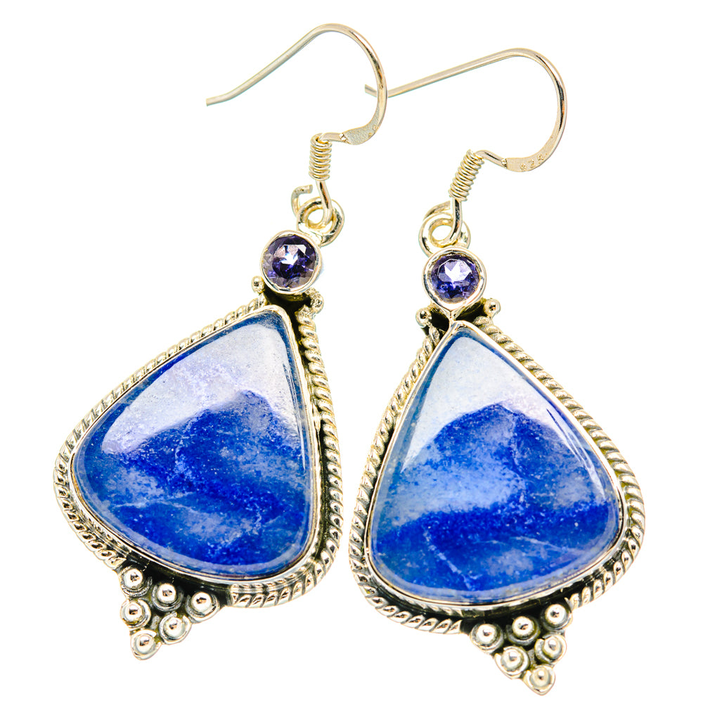 Sodalite Earrings handcrafted by Ana Silver Co - EARR428370 - Photo 2