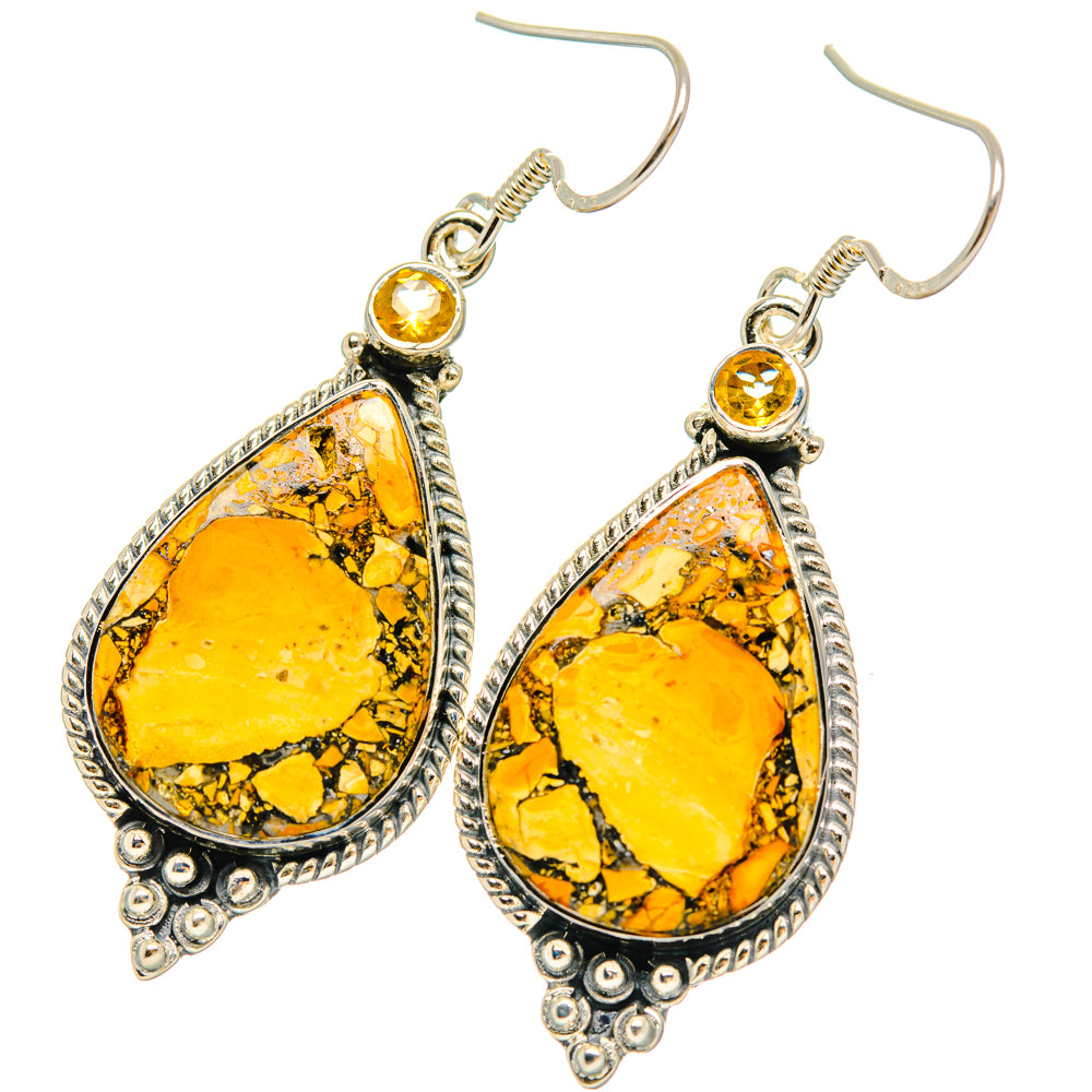 Maligano Jasper Earrings handcrafted by Ana Silver Co - EARR428383 - Photo 2