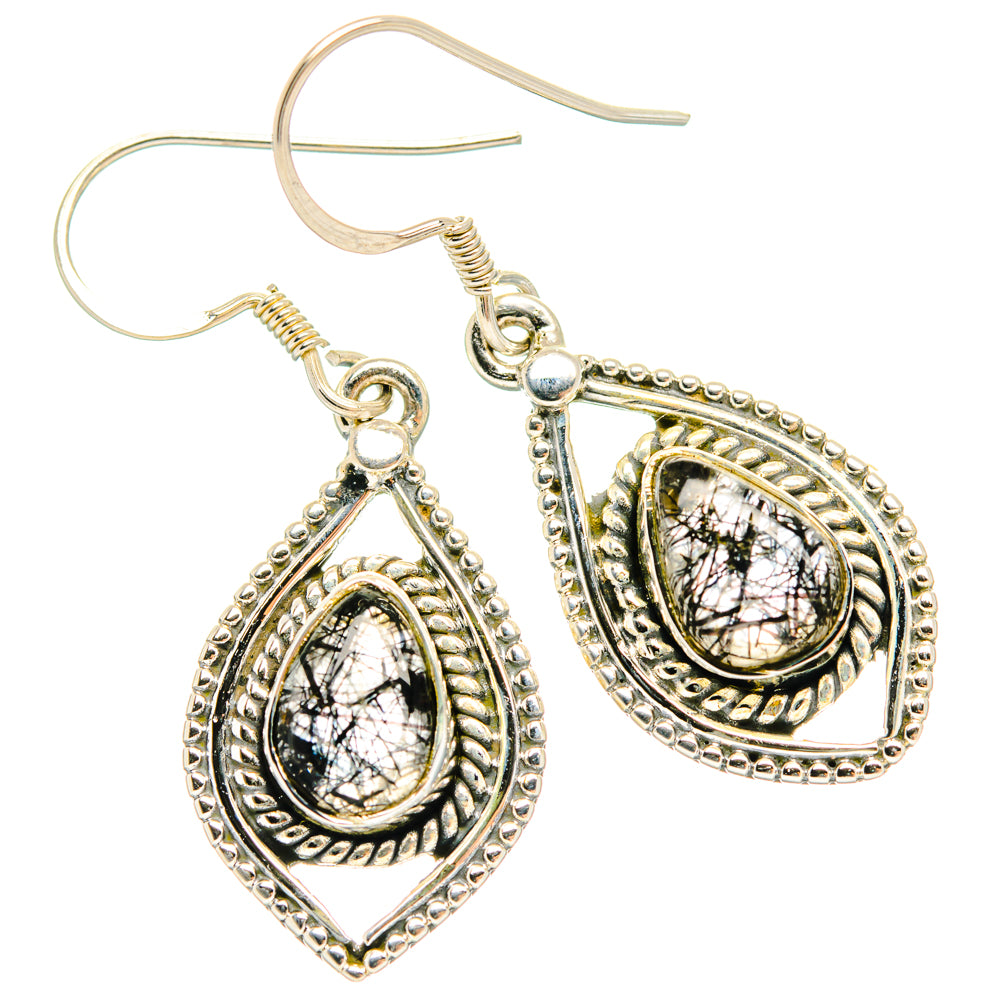 Tourmalinated Quartz Earrings handcrafted by Ana Silver Co - EARR428389 - Photo 2