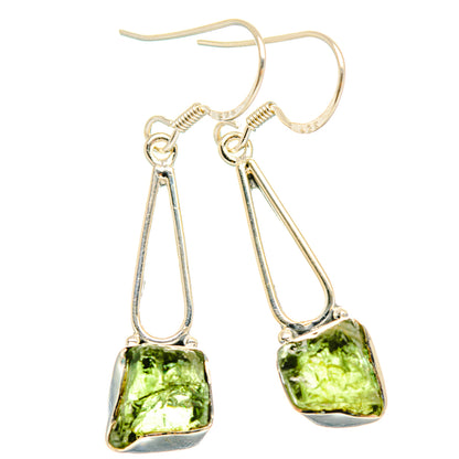 Green Tourmaline Earrings handcrafted by Ana Silver Co - EARR428391 - Photo 2