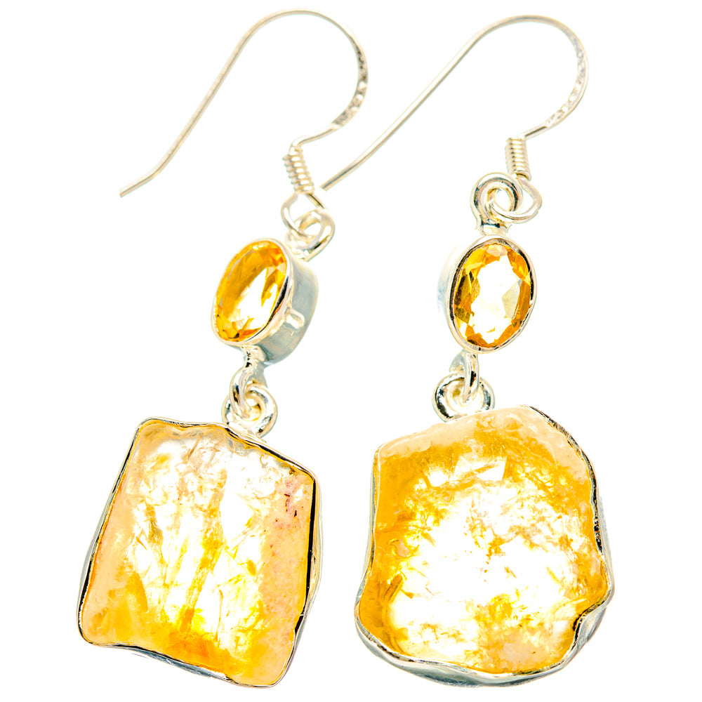 Citrine Earrings handcrafted by Ana Silver Co - EARR428392 - Photo 2