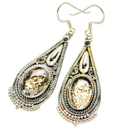 Dendritic Opal Earrings handcrafted by Ana Silver Co - EARR428398 - Photo 2