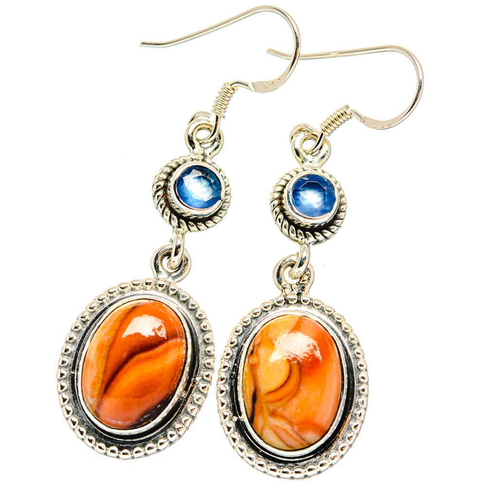 Mookaite Earrings handcrafted by Ana Silver Co - EARR428409 - Photo 2
