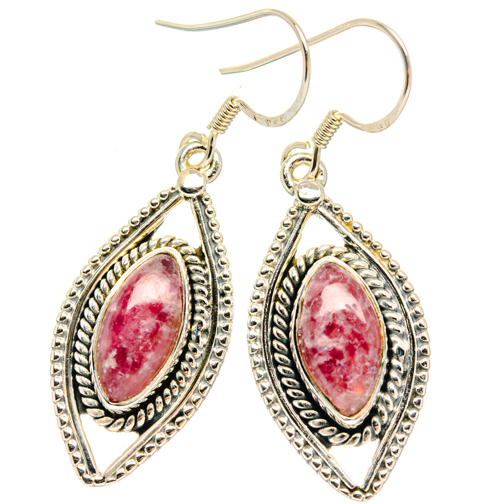 Lepidolite Earrings handcrafted by Ana Silver Co - EARR428410 - Photo 2