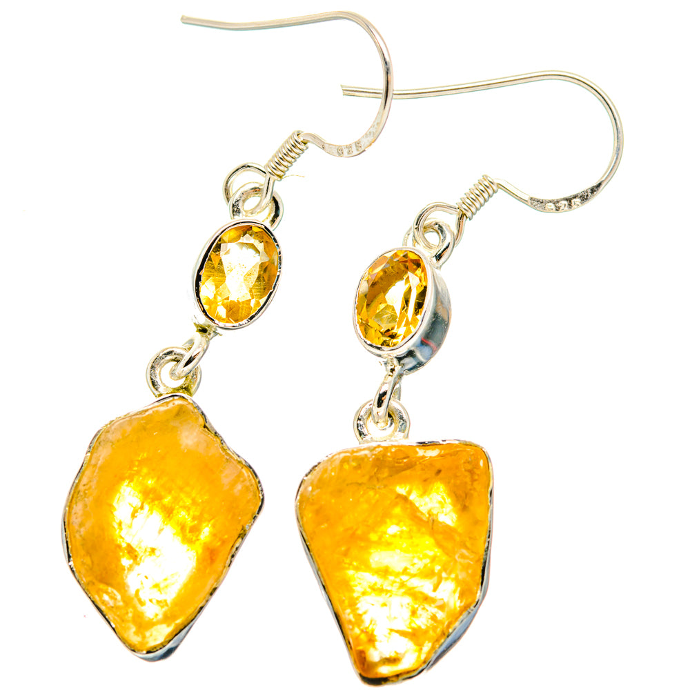 Citrine Earrings handcrafted by Ana Silver Co - EARR428415 - Photo 2