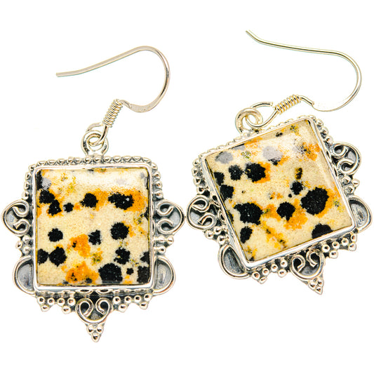 Dalmatian Jasper Earrings handcrafted by Ana Silver Co - EARR428419 - Photo 2