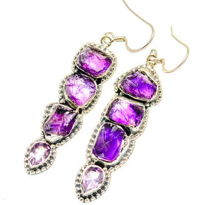 Amethyst Earrings handcrafted by Ana Silver Co - EARR428424 - Photo 2