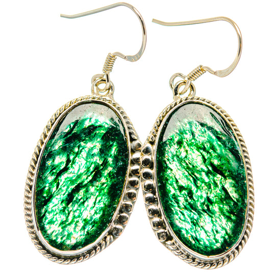 Green Aventurine Earrings handcrafted by Ana Silver Co - EARR428425 - Photo 2