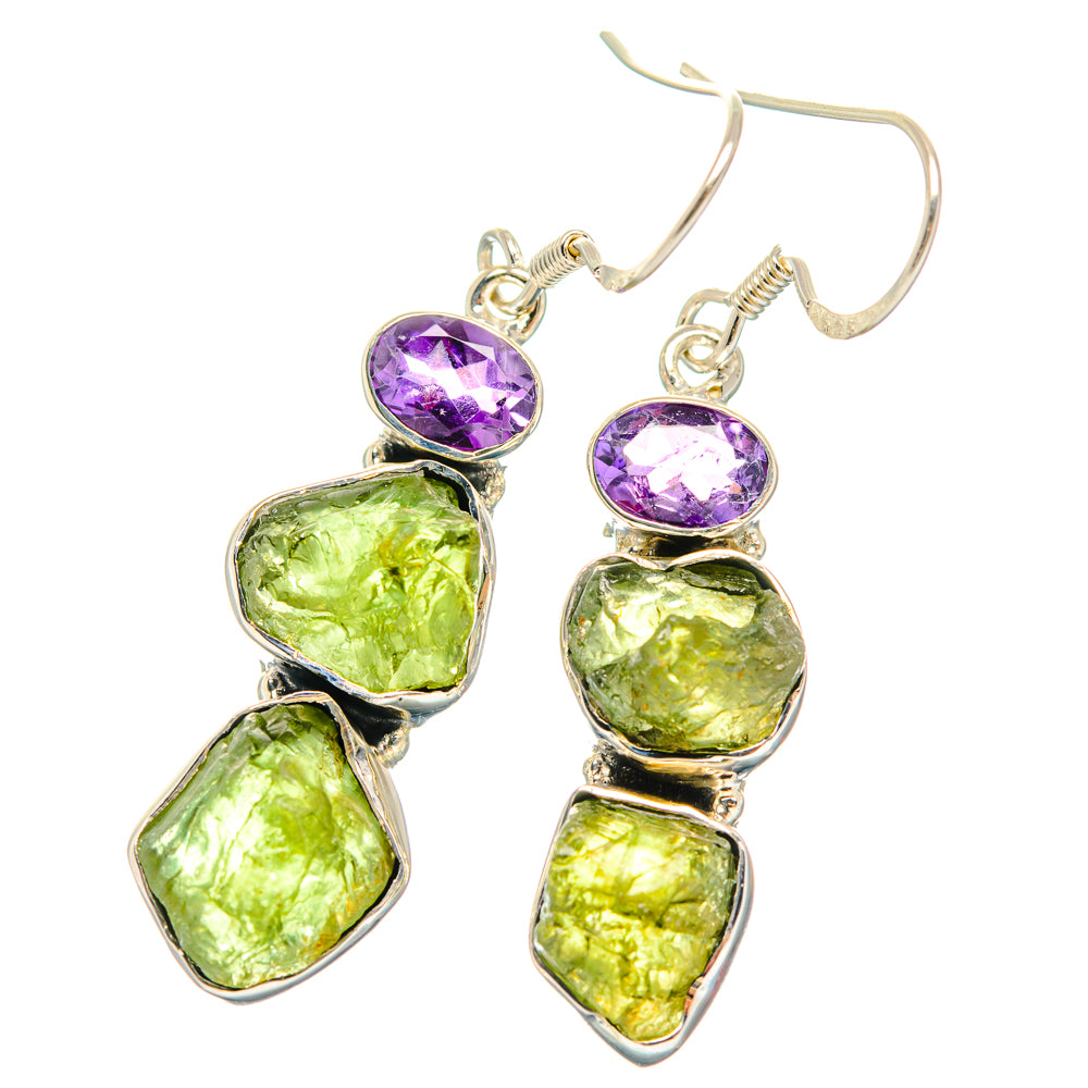Peridot Earrings handcrafted by Ana Silver Co - EARR428426 - Photo 2