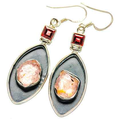 Morganite Earrings handcrafted by Ana Silver Co - EARR428429 - Photo 2