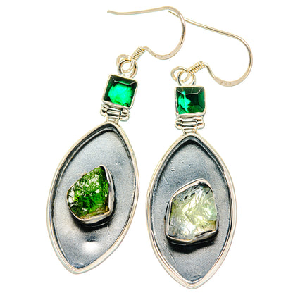 Chrome Diopside Earrings handcrafted by Ana Silver Co - EARR428432 - Photo 2