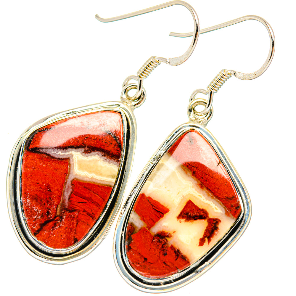 Red Jasper Earrings handcrafted by Ana Silver Co - EARR428441 - Photo 2
