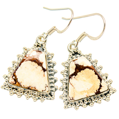 Wild Horse Jasper Earrings handcrafted by Ana Silver Co - EARR428444 - Photo 2
