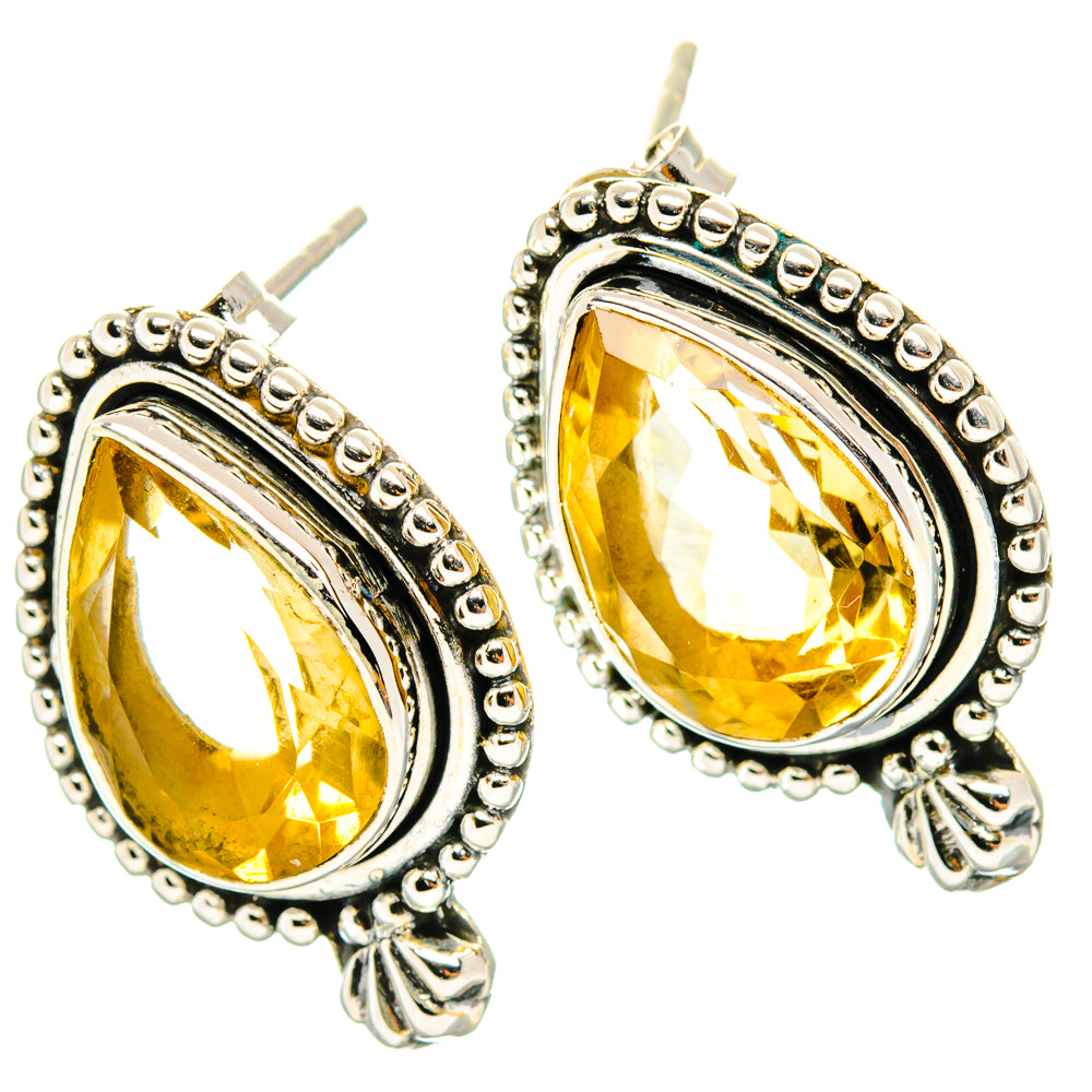 Citrine Earrings handcrafted by Ana Silver Co - EARR428452 - Photo 2