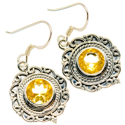 Citrine Earrings handcrafted by Ana Silver Co - EARR428454 - Photo 2