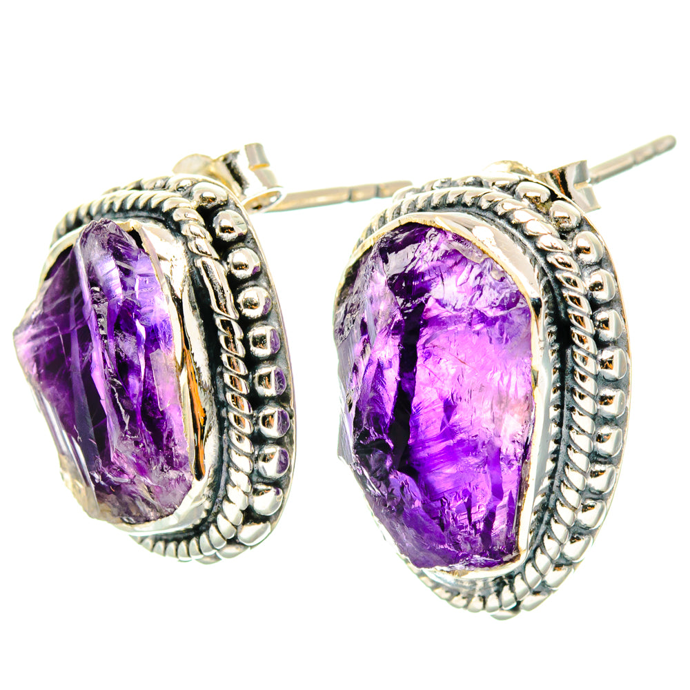 Amethyst Earrings handcrafted by Ana Silver Co - EARR428458 - Photo 2