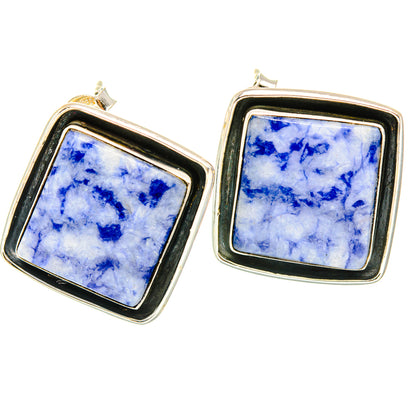 Sodalite Earrings handcrafted by Ana Silver Co - EARR428459 - Photo 2