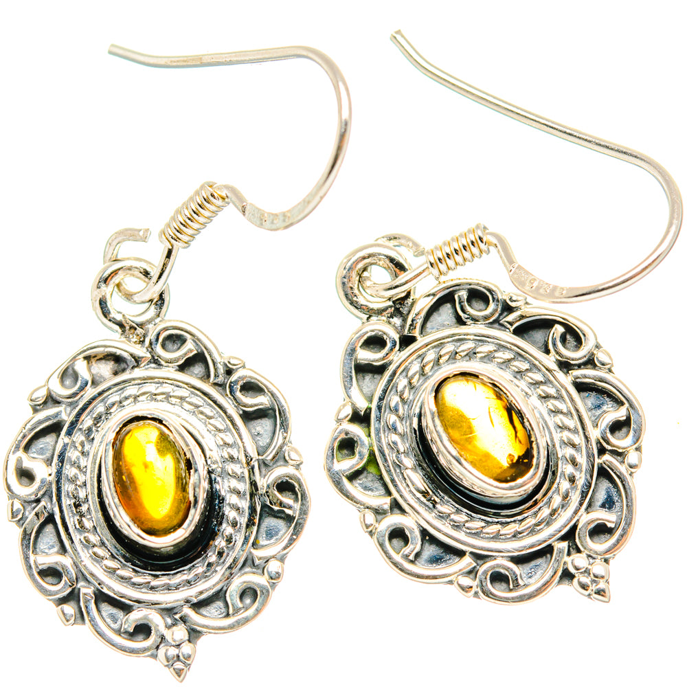 Citrine Earrings handcrafted by Ana Silver Co - EARR428462 - Photo 2