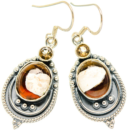 Peanut Wood Jasper Earrings handcrafted by Ana Silver Co - EARR428466 - Photo 2