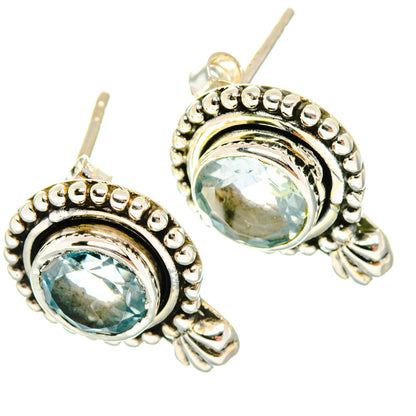 Blue Topaz Earrings handcrafted by Ana Silver Co - EARR428470 - Photo 2