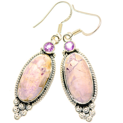 Phosphosiderite Earrings handcrafted by Ana Silver Co - EARR428472 - Photo 2