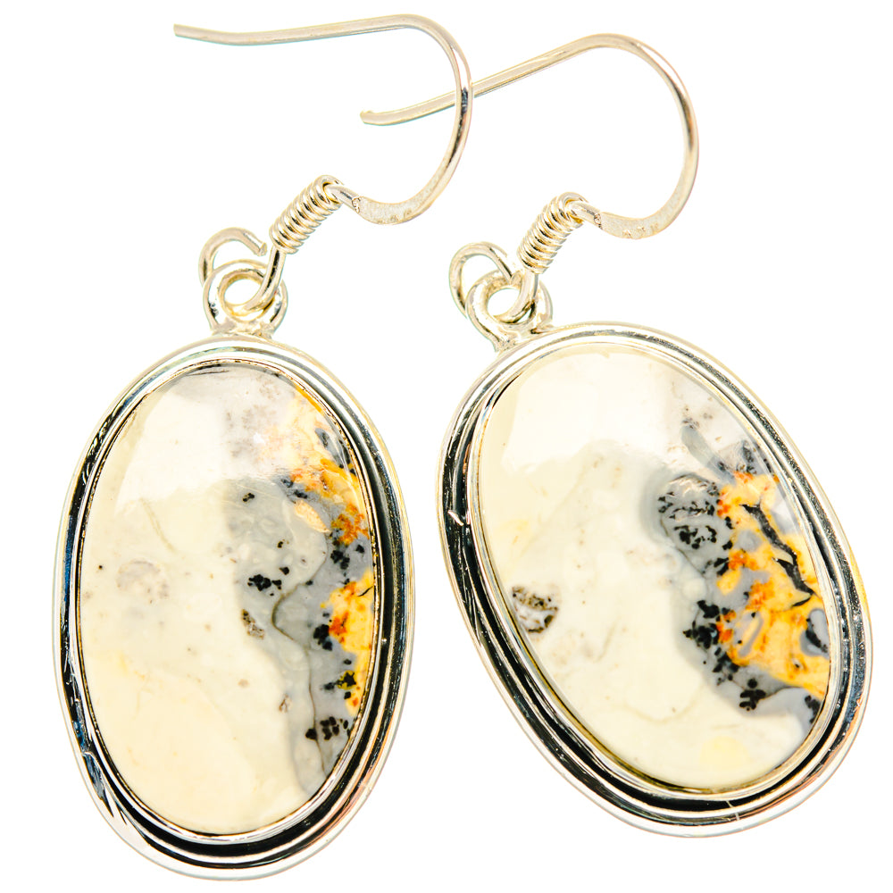 Dendritic Agate Earrings handcrafted by Ana Silver Co - EARR428473 - Photo 2