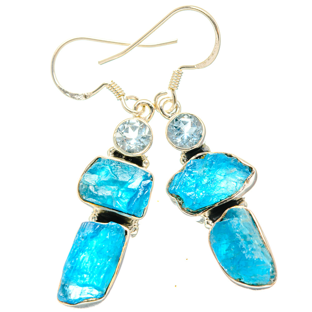 Apatite Earrings handcrafted by Ana Silver Co - EARR428476 - Photo 2