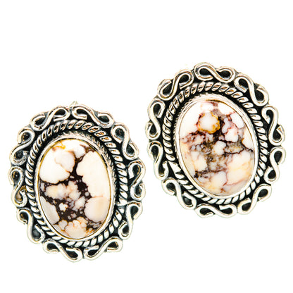 Wild Horse Jasper Earrings handcrafted by Ana Silver Co - EARR428477 - Photo 2