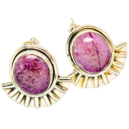 Stichtite Earrings handcrafted by Ana Silver Co - EARR428479 - Photo 2