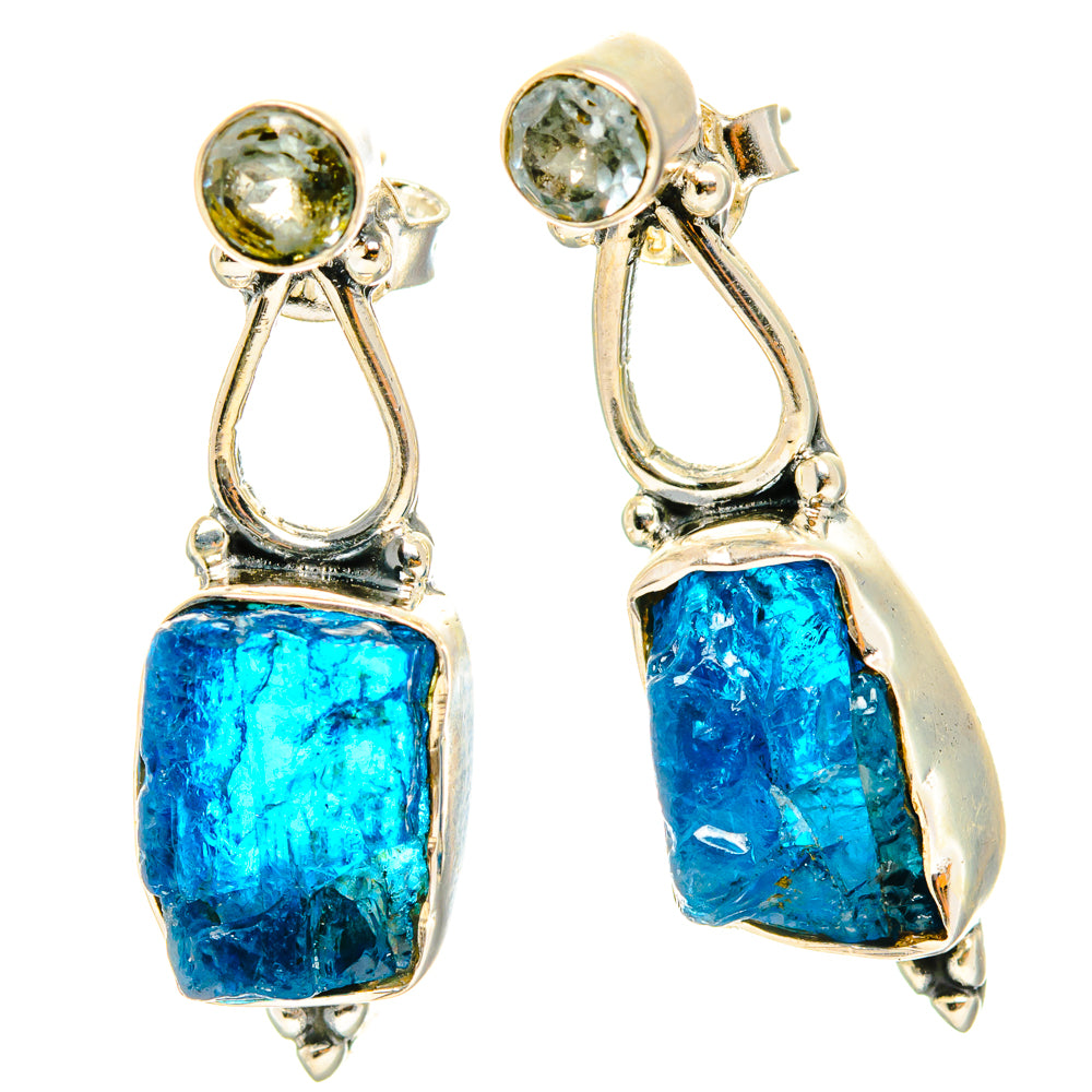 Apatite Earrings handcrafted by Ana Silver Co - EARR428486 - Photo 2