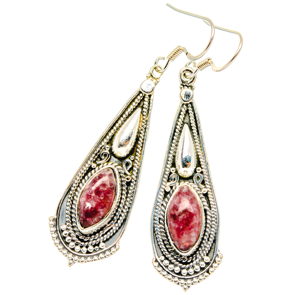 Lepidolite Earrings handcrafted by Ana Silver Co - EARR428488 - Photo 2