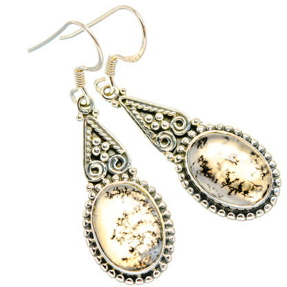 Dendritic Opal Earrings handcrafted by Ana Silver Co - EARR428499 - Photo 2
