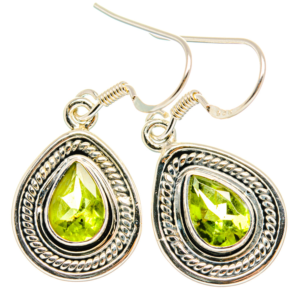Peridot Earrings handcrafted by Ana Silver Co - EARR428501 - Photo 2