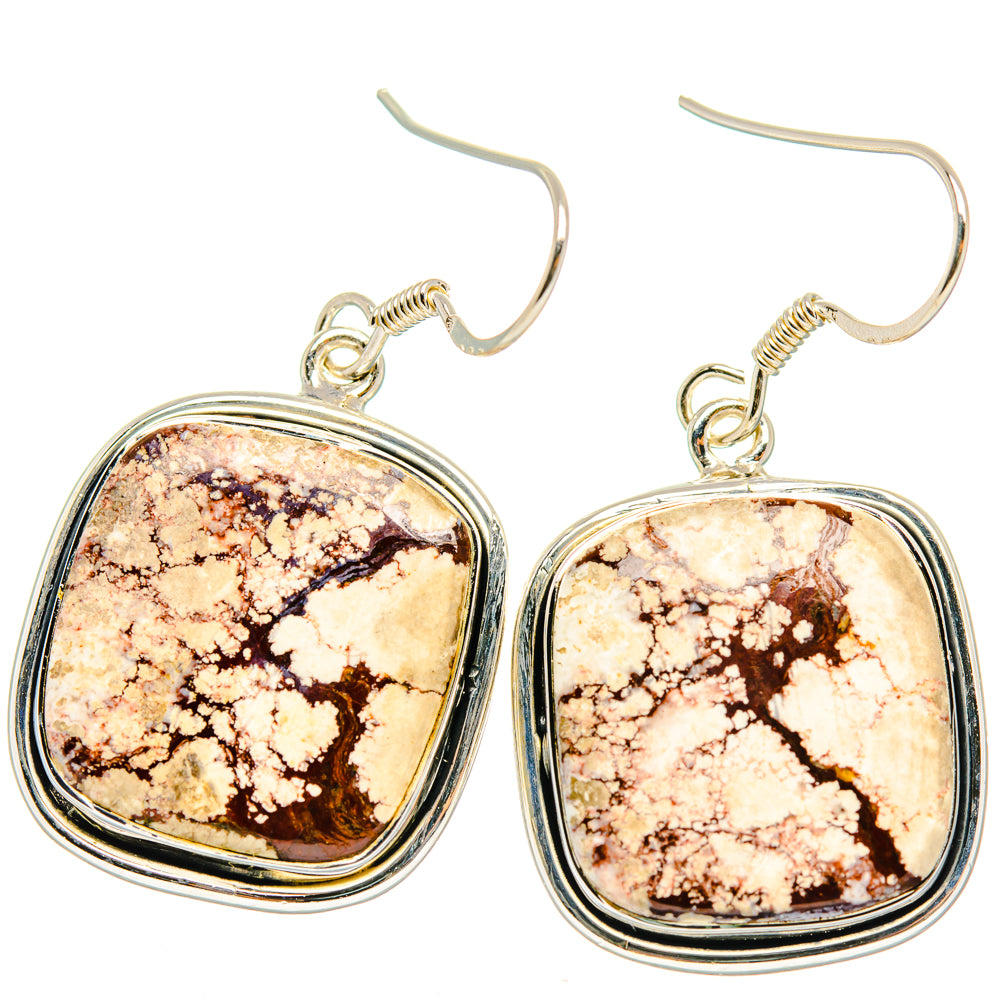 Wild Horse Jasper Earrings handcrafted by Ana Silver Co - EARR428505 - Photo 2