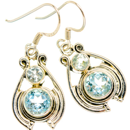 Blue Topaz Earrings handcrafted by Ana Silver Co - EARR428506 - Photo 2