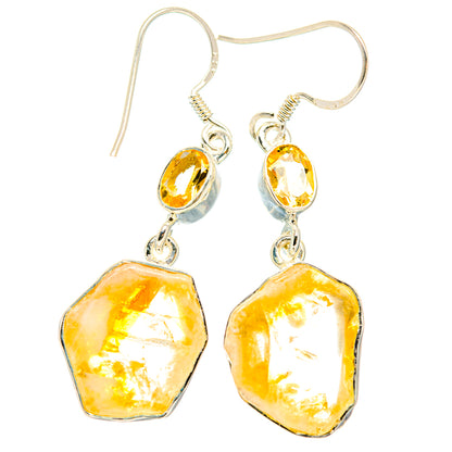 Citrine Earrings handcrafted by Ana Silver Co - EARR428514 - Photo 2